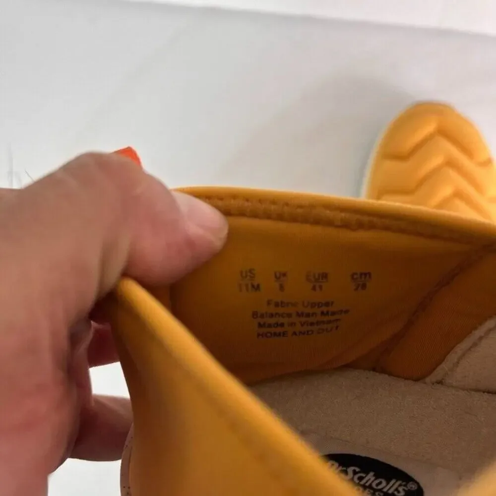 Dr. Scholls Shoes Womens 11M Yellow Orange Home & Out American Style Comfort